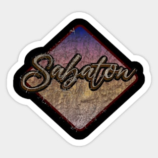 Sabaton vintage design on top Sticker